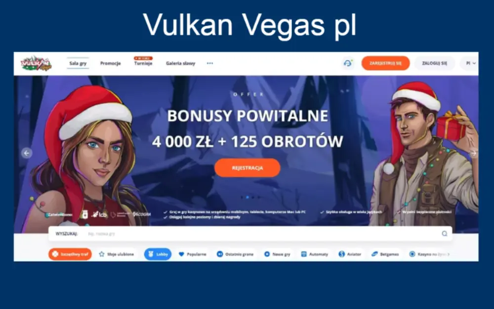 Vulkan Vegas oficjalna strona kasyna w Polsce